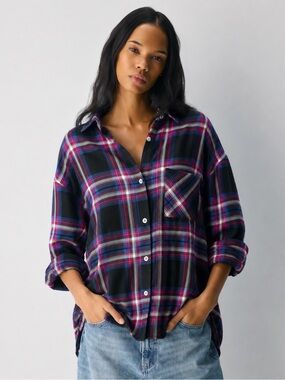 Rails Hunter Plaid Button-Up Flannel Shirt XS | Ultra Soft Luxury | NWOT